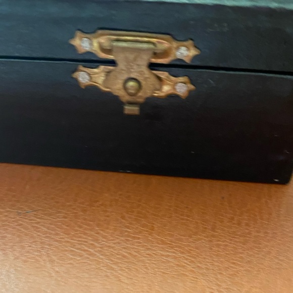 VINTAGE MOSAIC STONE CHEESE CUTTING BOARD & KNIFE WITH CASE - Picture 4 of 9